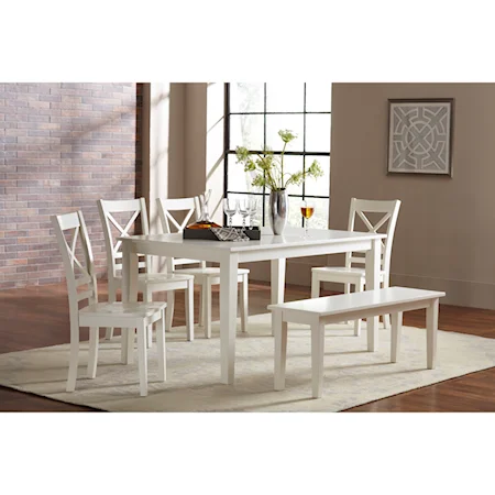 Dining Table and Chair/Bench Set